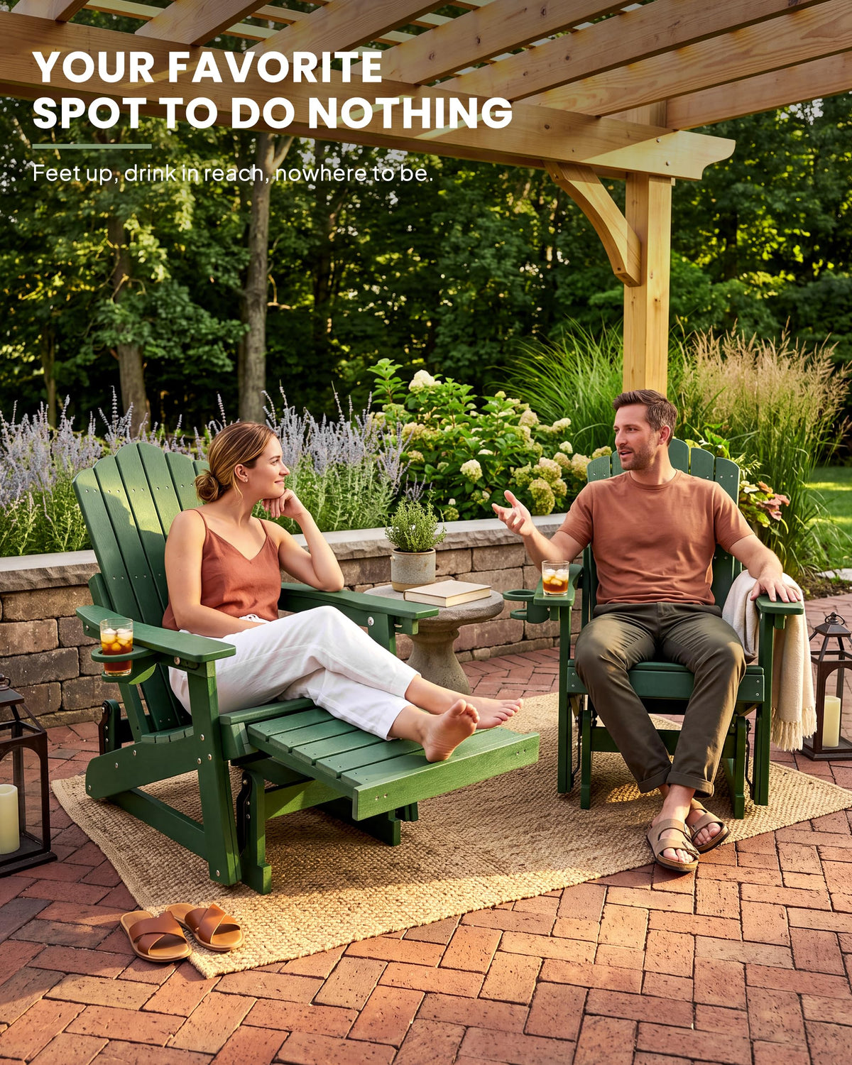 Adirondack Glider Chair Set of 2 Q443