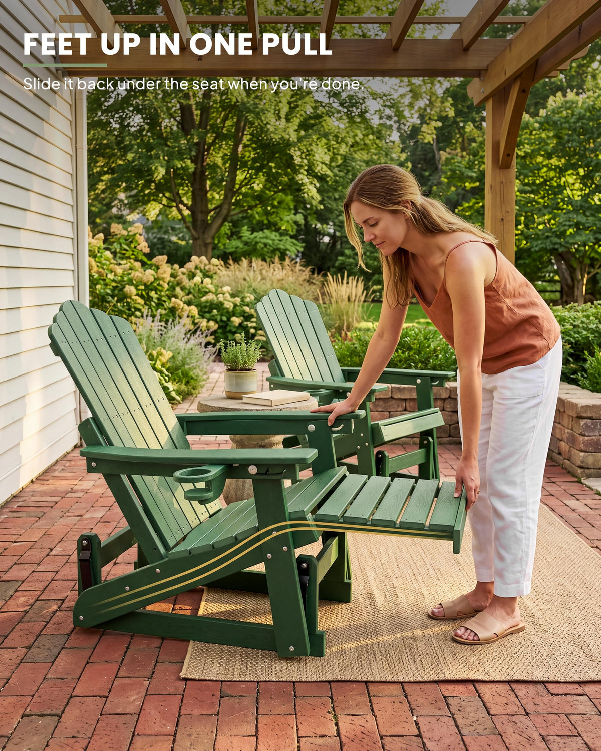 Adirondack Glider Chair Set of 2 Q443