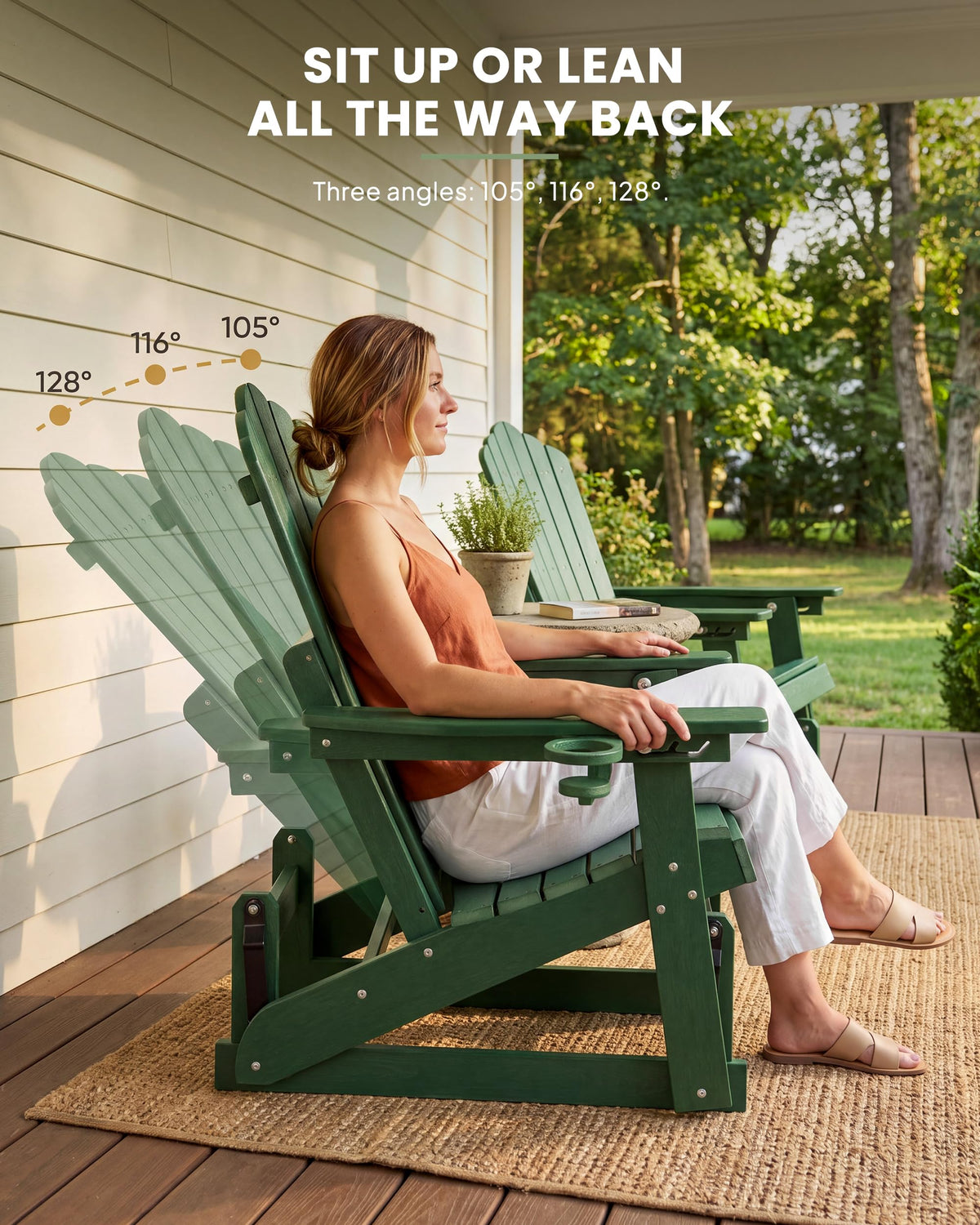 Adirondack Glider Chair Set of 2 Q443