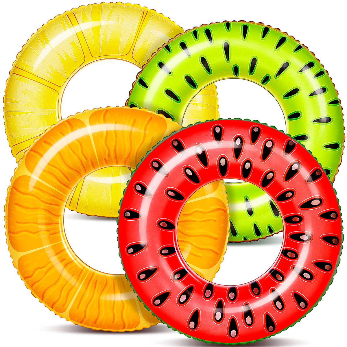 4 Pack Inflatable Pool Floats Y49149