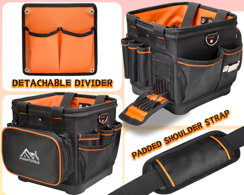 10" Compact Open-Top Tool Tote Bag F923