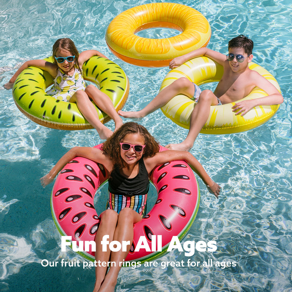 4 Pack Inflatable Pool Floats Y49149