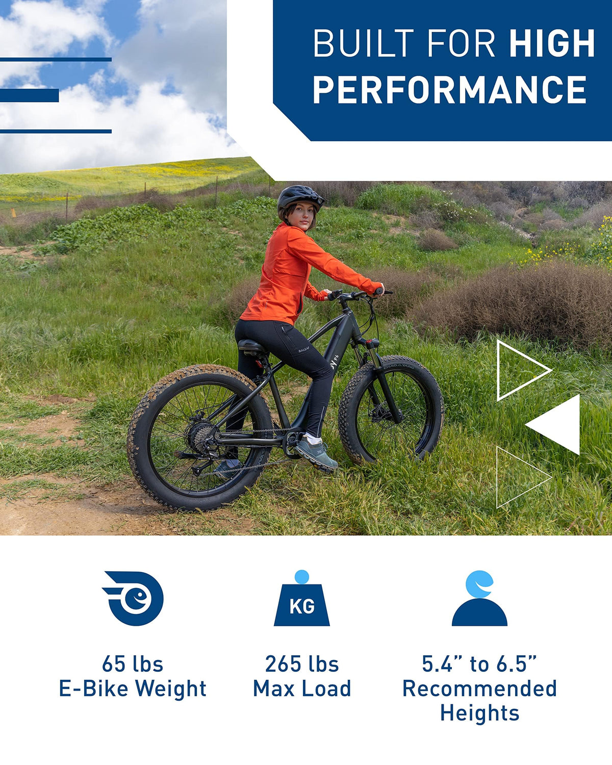 1000W 28MPH 62.1Miles 48V 13Ah Fat Tire Electric Bike E190